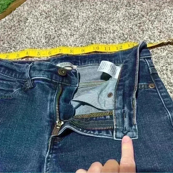 Duluth Trading Co. Womens Blue Denim Mid Rise Skinny Blue Jeans 4X29 See Note - Picture 7 of 10